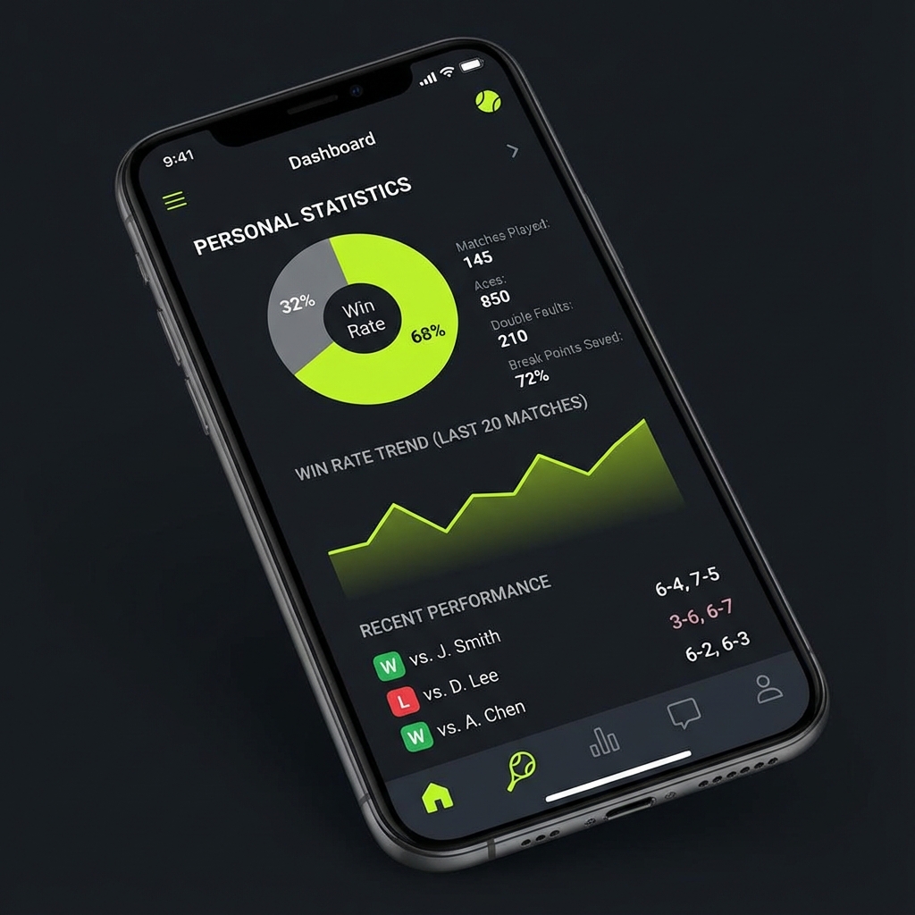 개인 통계 화면