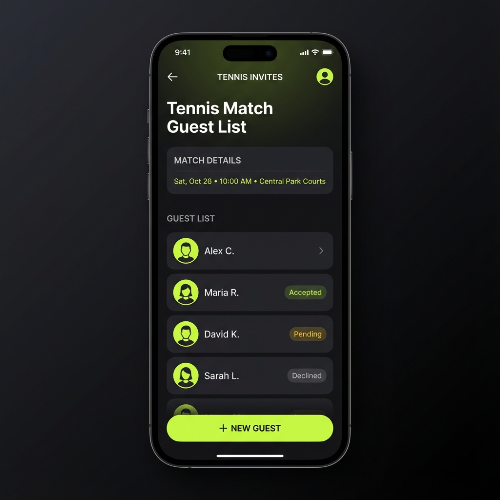 게스트 초대 화면